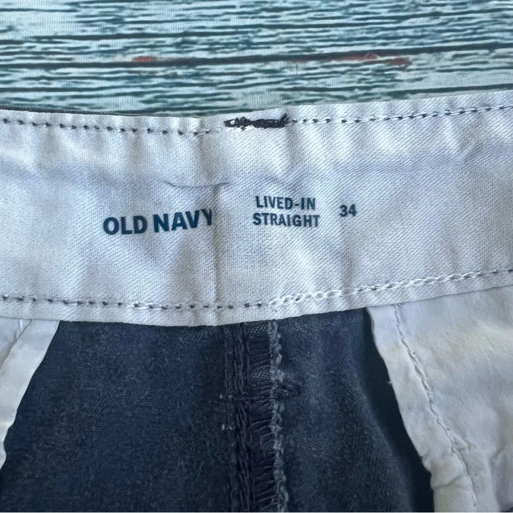 Old Navy “Lived-In Straight” Men's Navy Blue Shorts